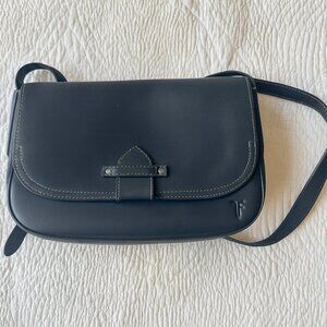 Frye Melissa Sling Black Leather Crossbody – Magnetic Flap, Medium